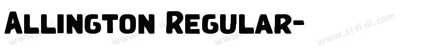 Allington Regular字体转换 Allington Regular字体转换